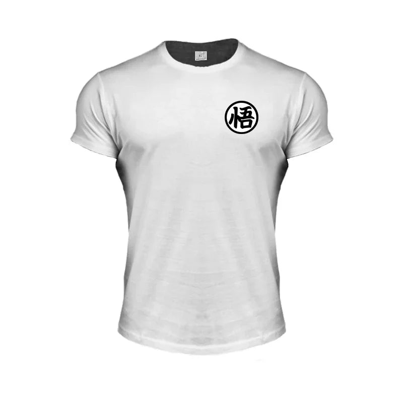 T-Shirt Dragon Ball - Emblème de Goku - Blanc
