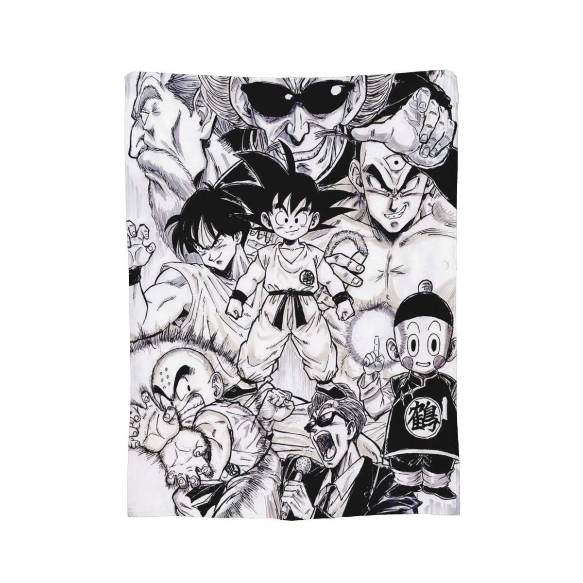 Plaid Dragon Ball - Goku Enfant, Krillin, Yamcha, Tenshinhan et Chaozu