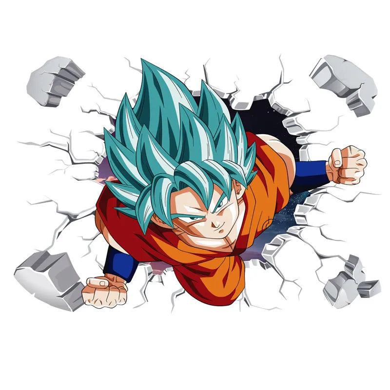 Sticker Mural Dragon Ball - Goku Super Saiyan Blue