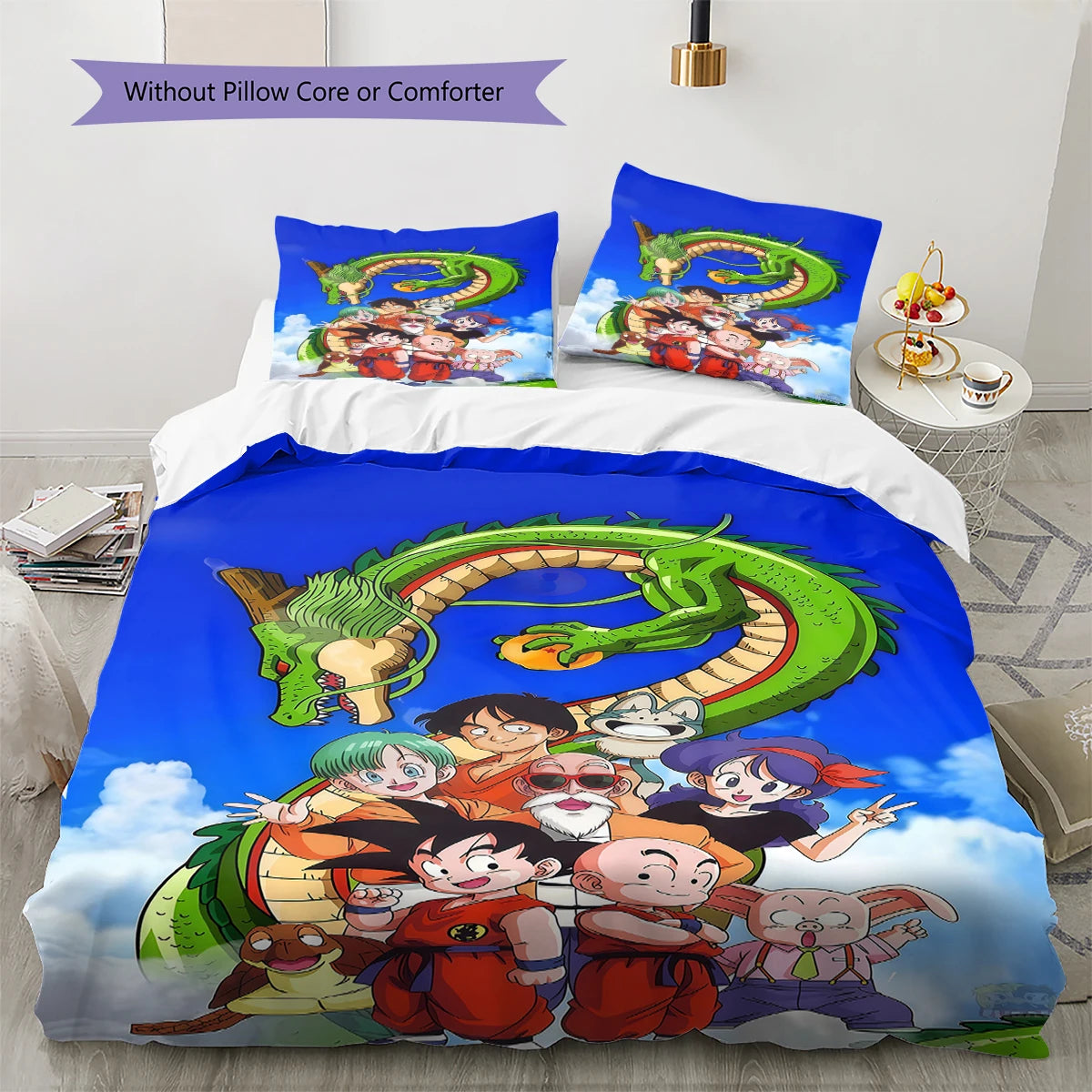 Housse de Couette Dragon Ball - Shenron et la Bande de Goku Enfant