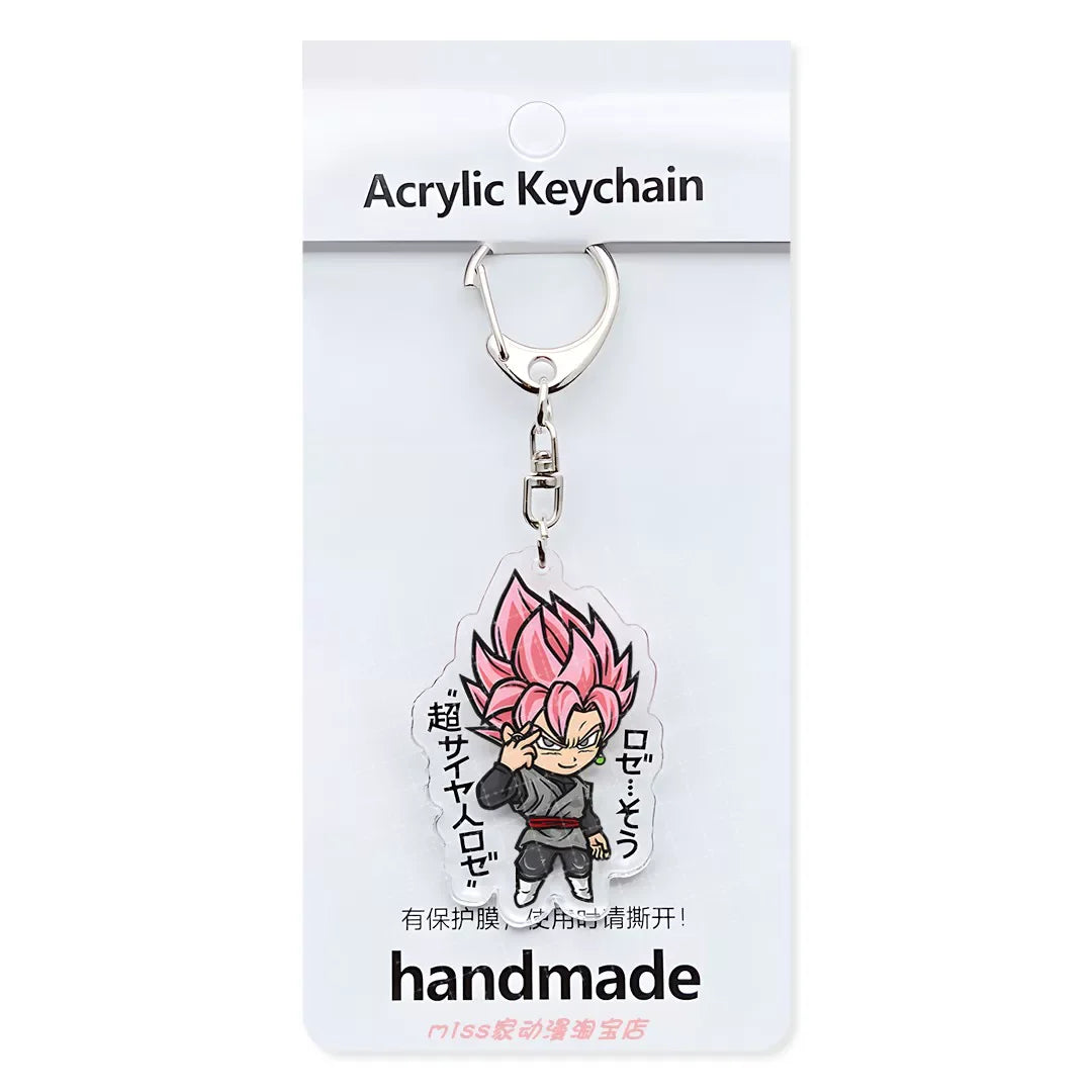Porte-Clés Dragon Ball - Goku Black Super Saiyan Rosé