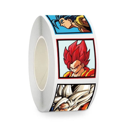 Rouleau de 500 Stickers Dragon Ball