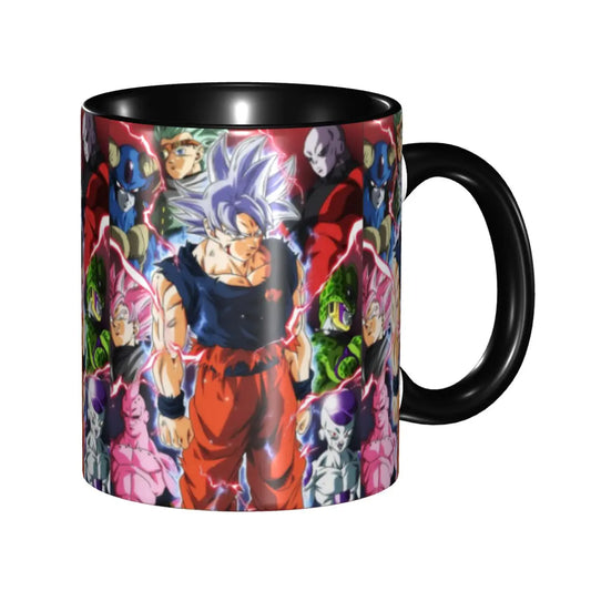 Mug Dragon Ball - Goku Ultra Instinct face à Jiren, Cell et Freezer