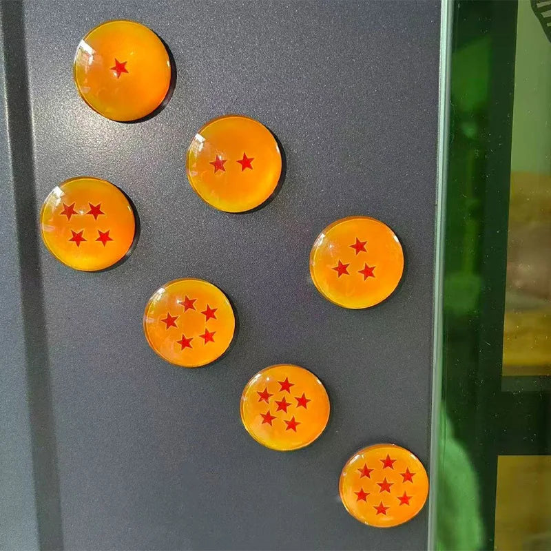 Lot de 7 Magnets Dragon Ball - Les Boules de Cristal