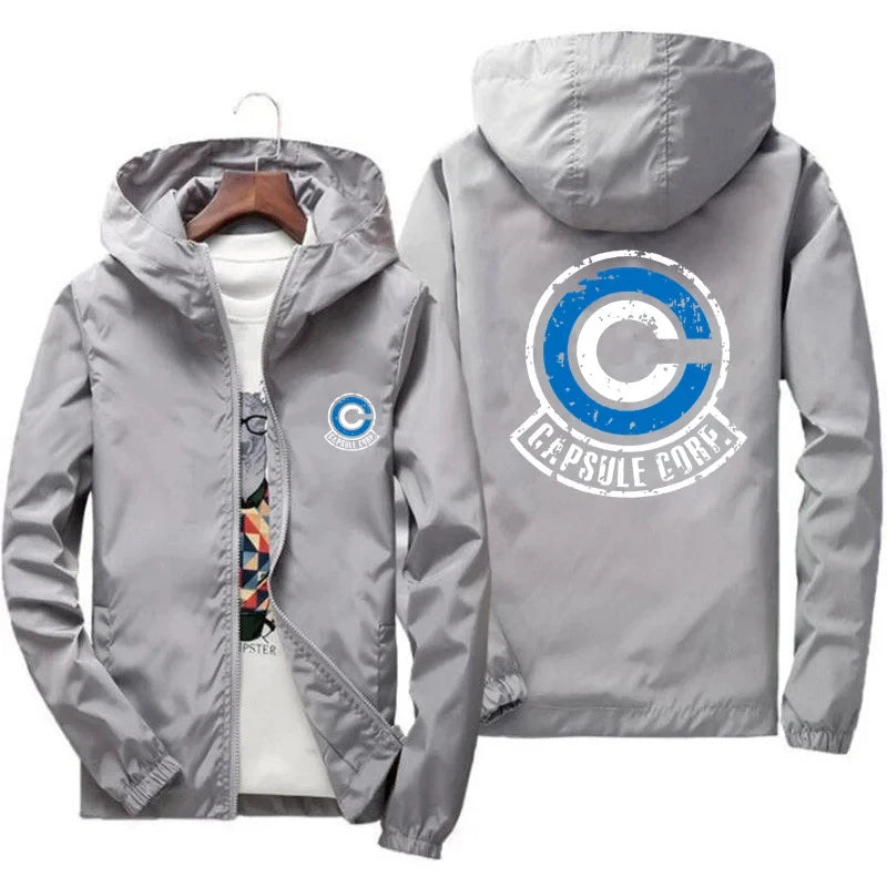 Veste à Capuche Dragon Ball - Capsule Corp - Gris