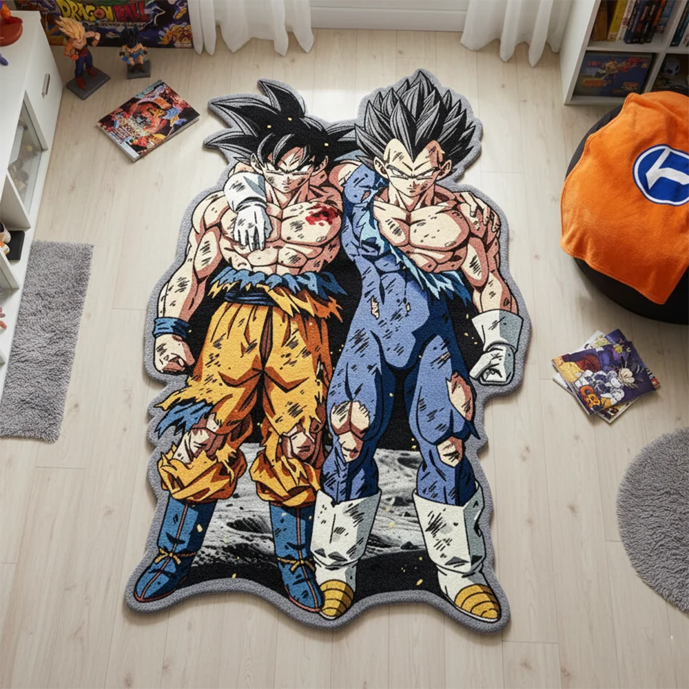 Tapis Dragon Ball - Goku et Vegeta Découpé