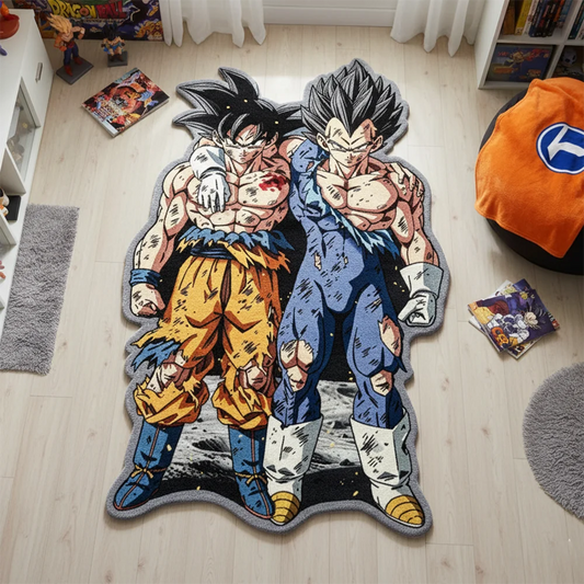 Tapis Dragon Ball - Goku et Vegeta Découpé