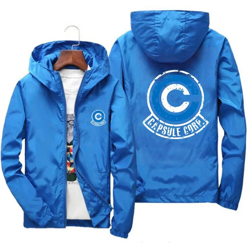 Veste à Capuche Dragon Ball - Capsule Corp - Bleu