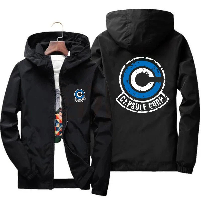 Veste à Capuche Dragon Ball - Capsule Corp - Noir