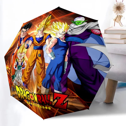 Parapluie Dragon Ball - Goku Super Saiyan, Majin Vegeta et Piccolo