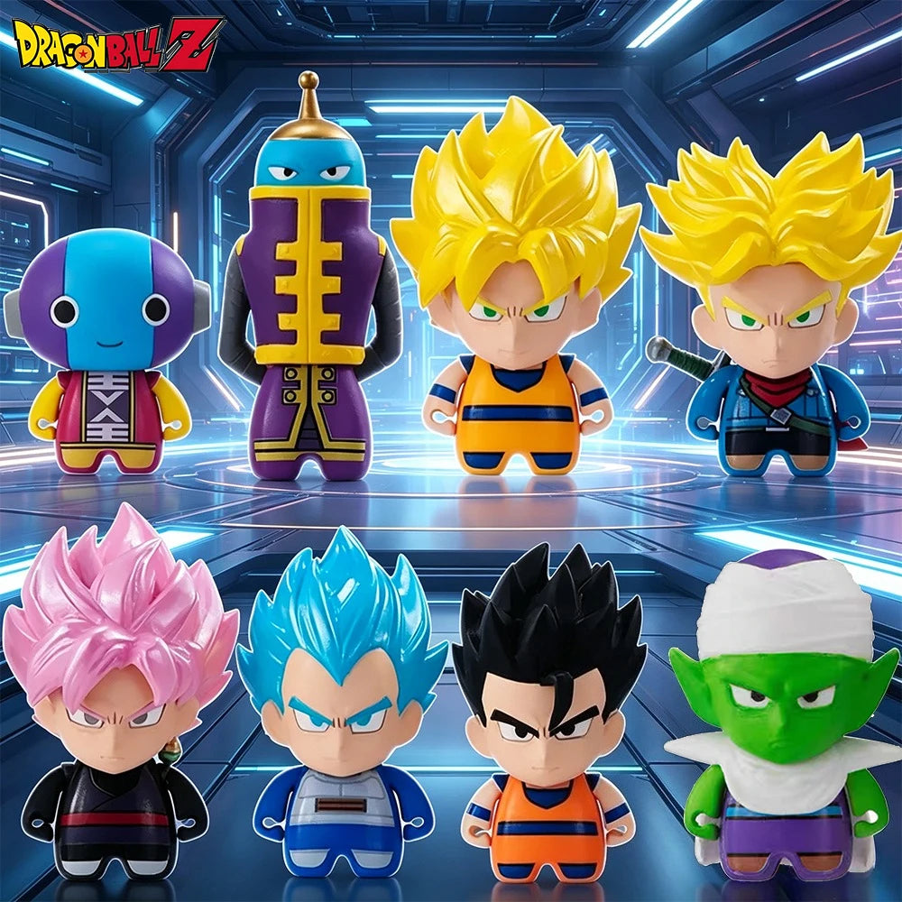 Lot de 8 Mini-Figurines Dragon Ball - Goku Black, Zen'ō et Personnages Chibi