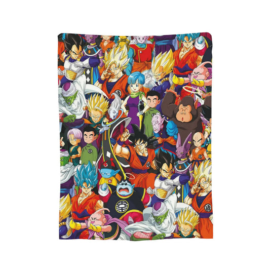 Plaid Dragon Ball - Goku, Piccolo, Bulma, Trunks, Majin Buu et Whis