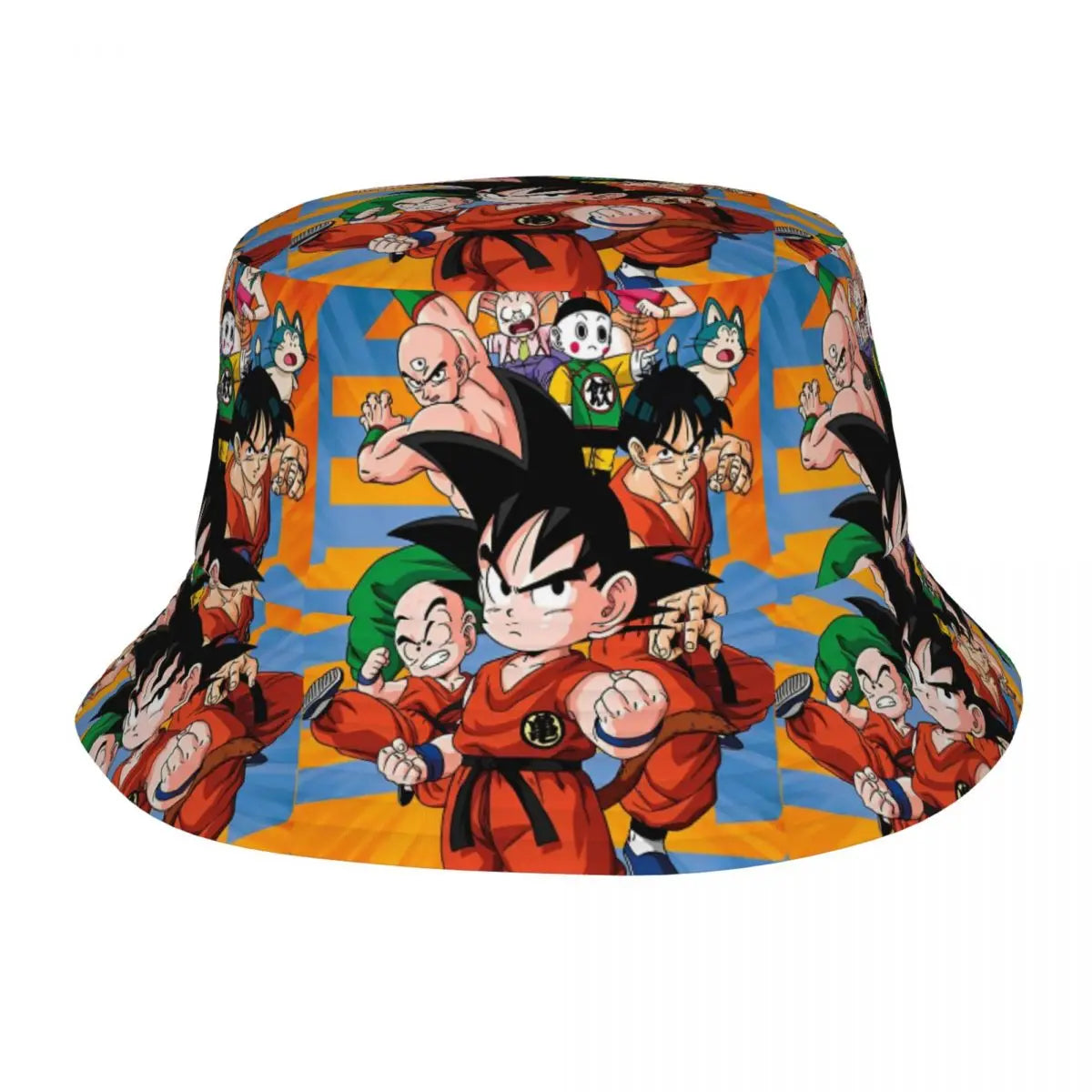 Chapeau Bob Dragon Ball - Goku Enfant, Krillin, Yamcha et Tenshinhan