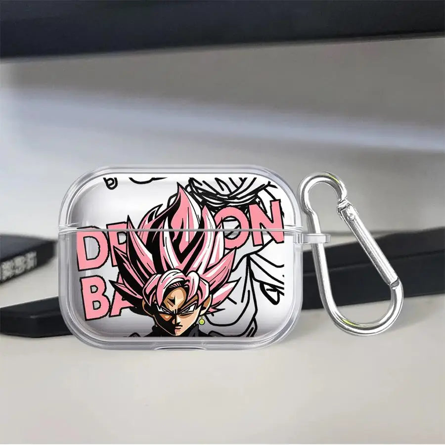 Étui AirPods Dragon Ball - Goku Black Super Saiyan Rosé