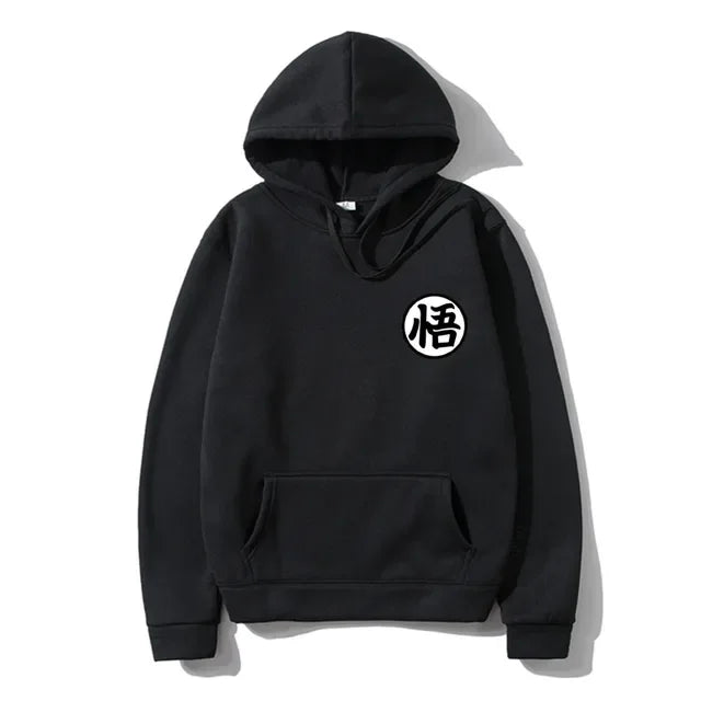 Sweat à Capuche Dragon Ball - Petit Emblème de Goku - Noir