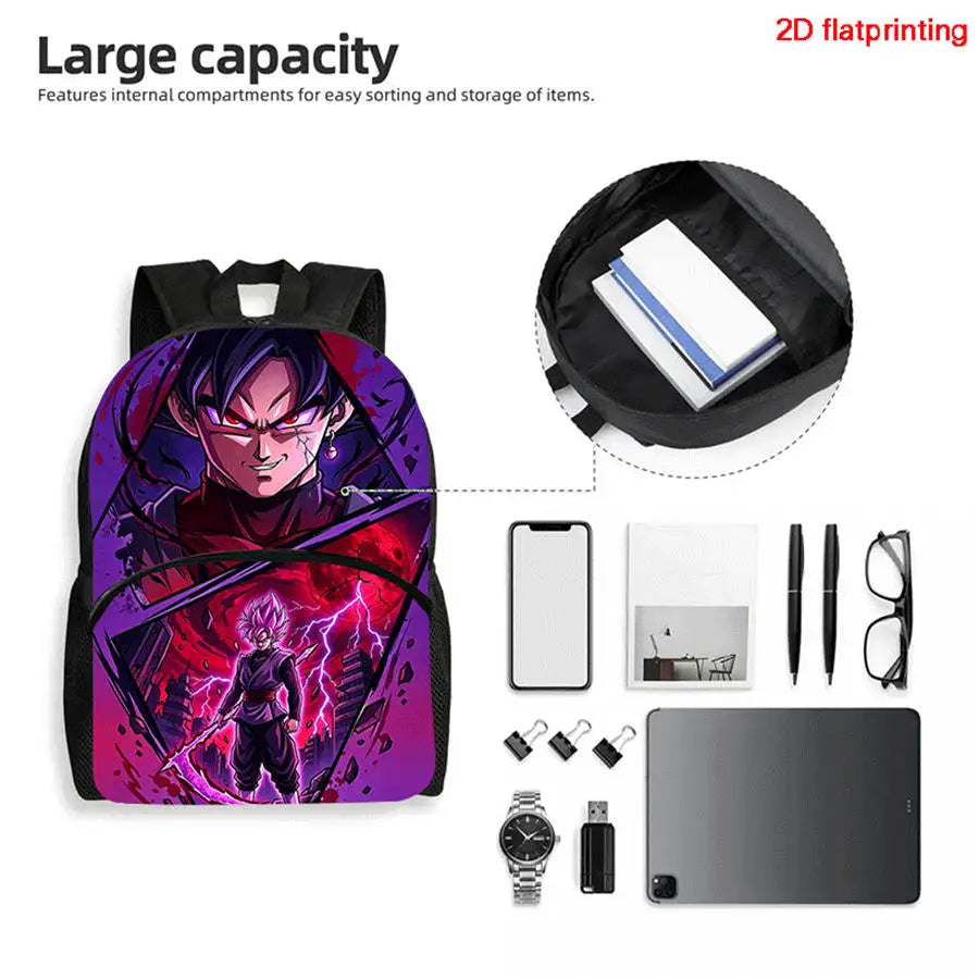 Pack Sac à Dos Dragon Ball - Goku Black Super Saiyan Rosé