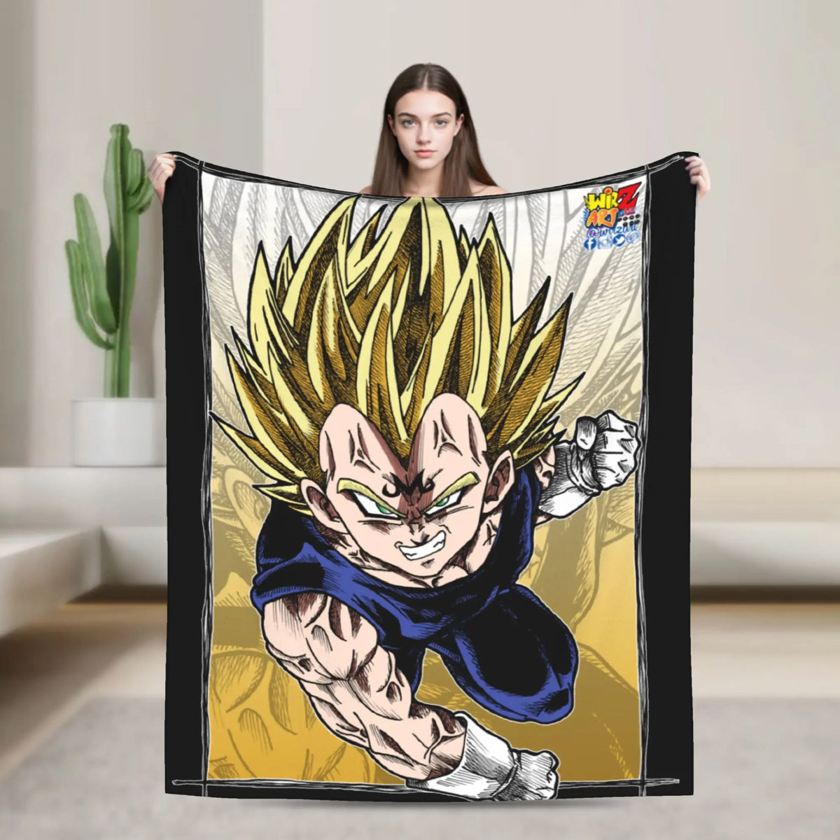 Plaid Dragon Ball - Vegeta