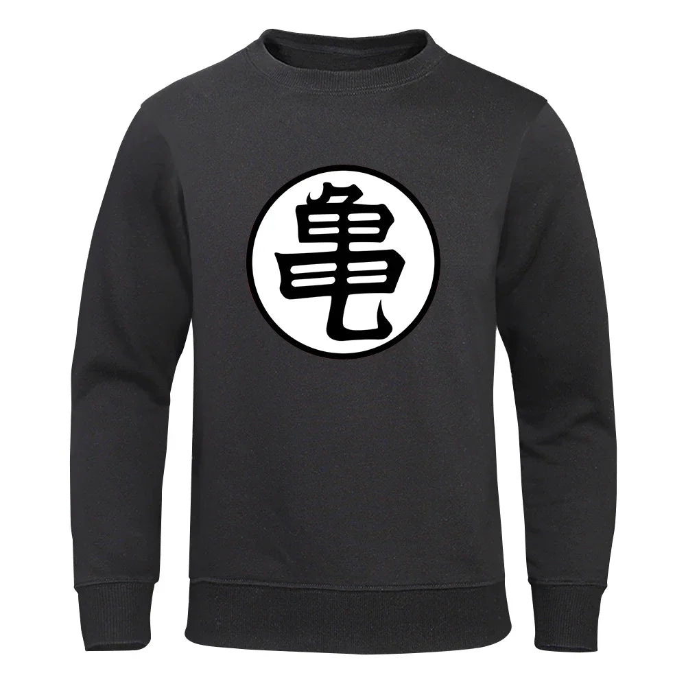 Sweat Dragon Ball - Emblème Kame Col Rond - Noir