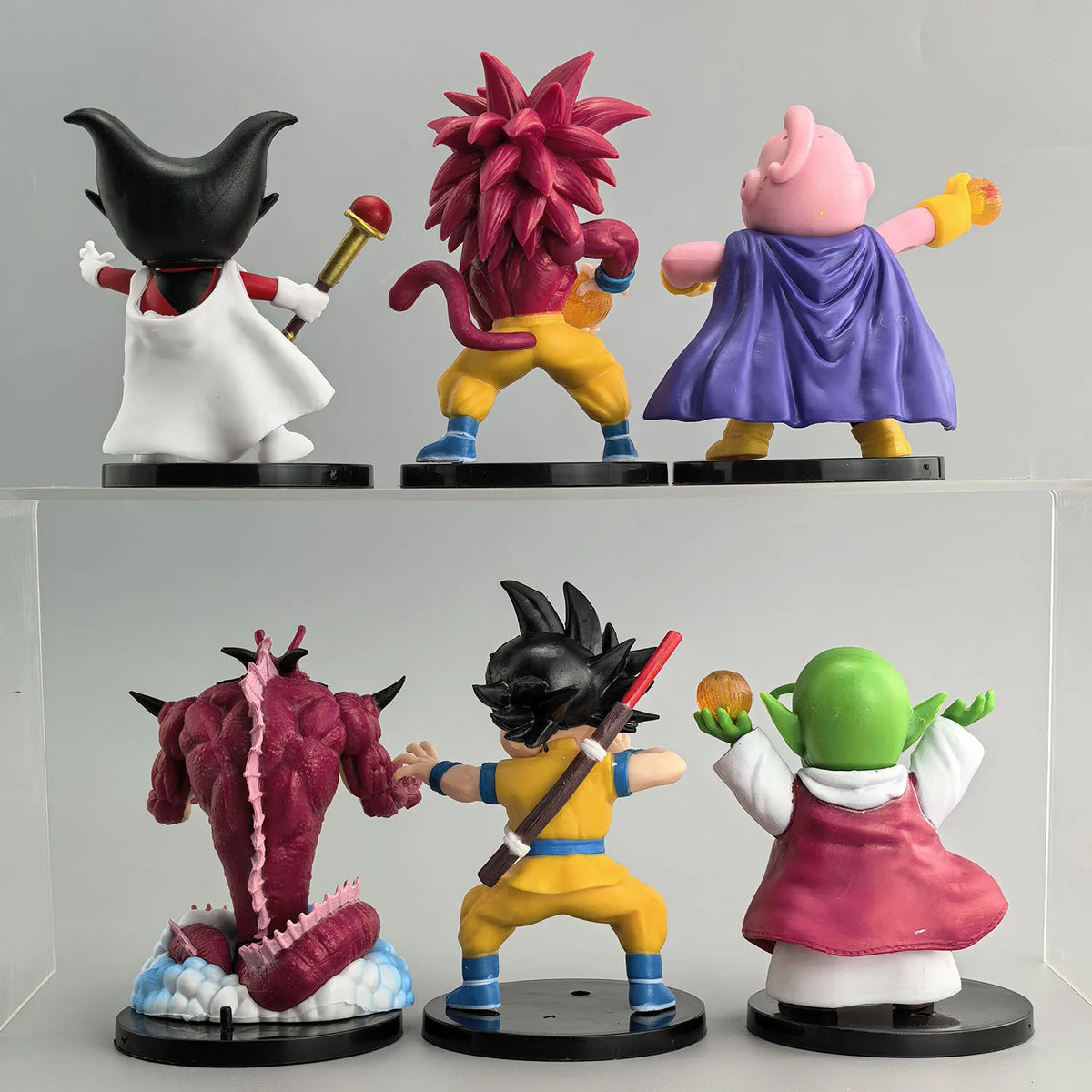 Lot de 6 Figurines Dragon Ball - Goku, Dende, Majin Buu et Gomah (Daima)