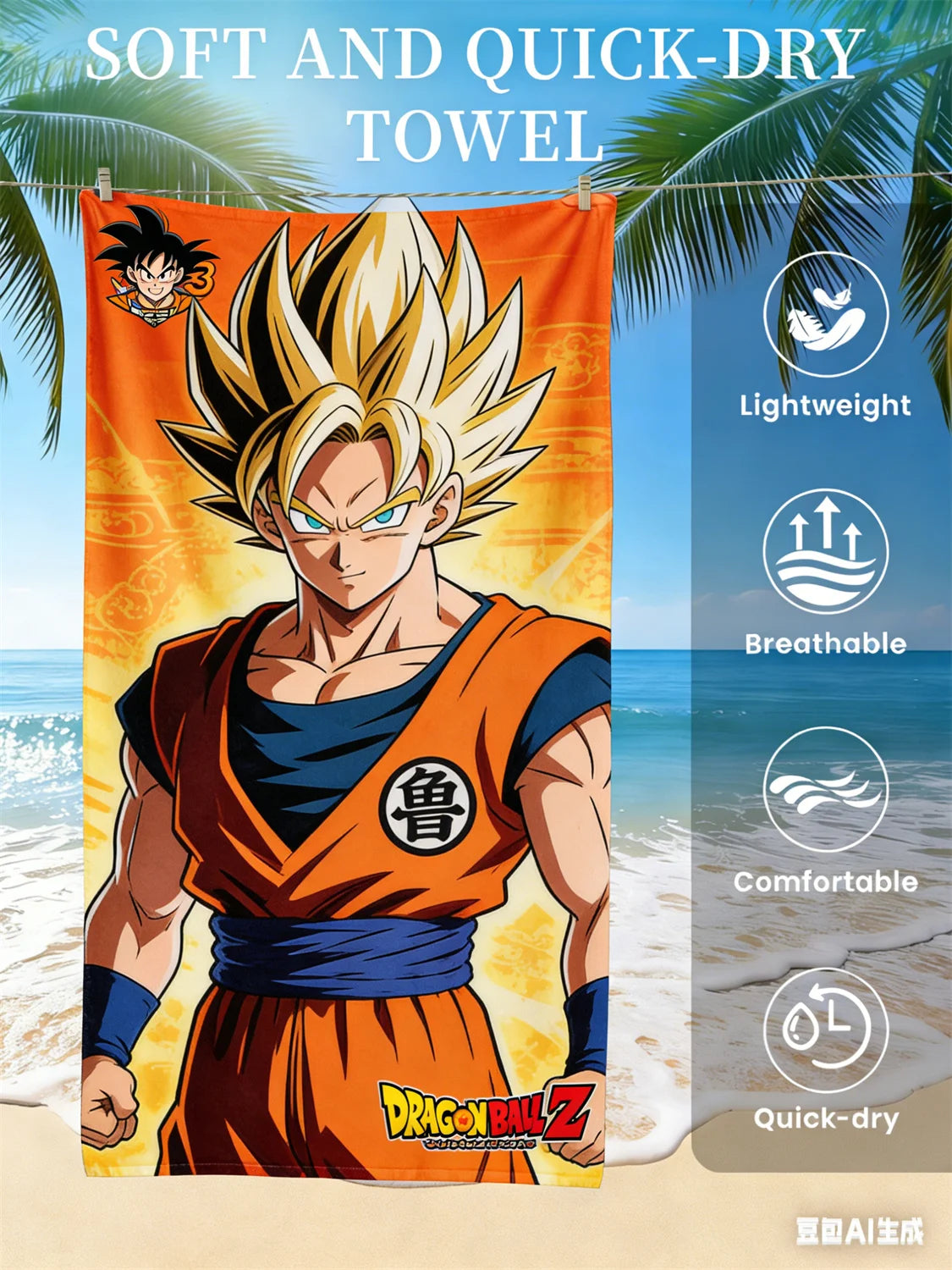 Serviette Dragon Ball - Goku