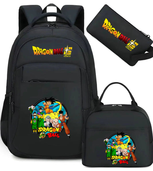 Pack Sac à Dos Dragon Ball - Goku Enfant, Krillin et Yamcha