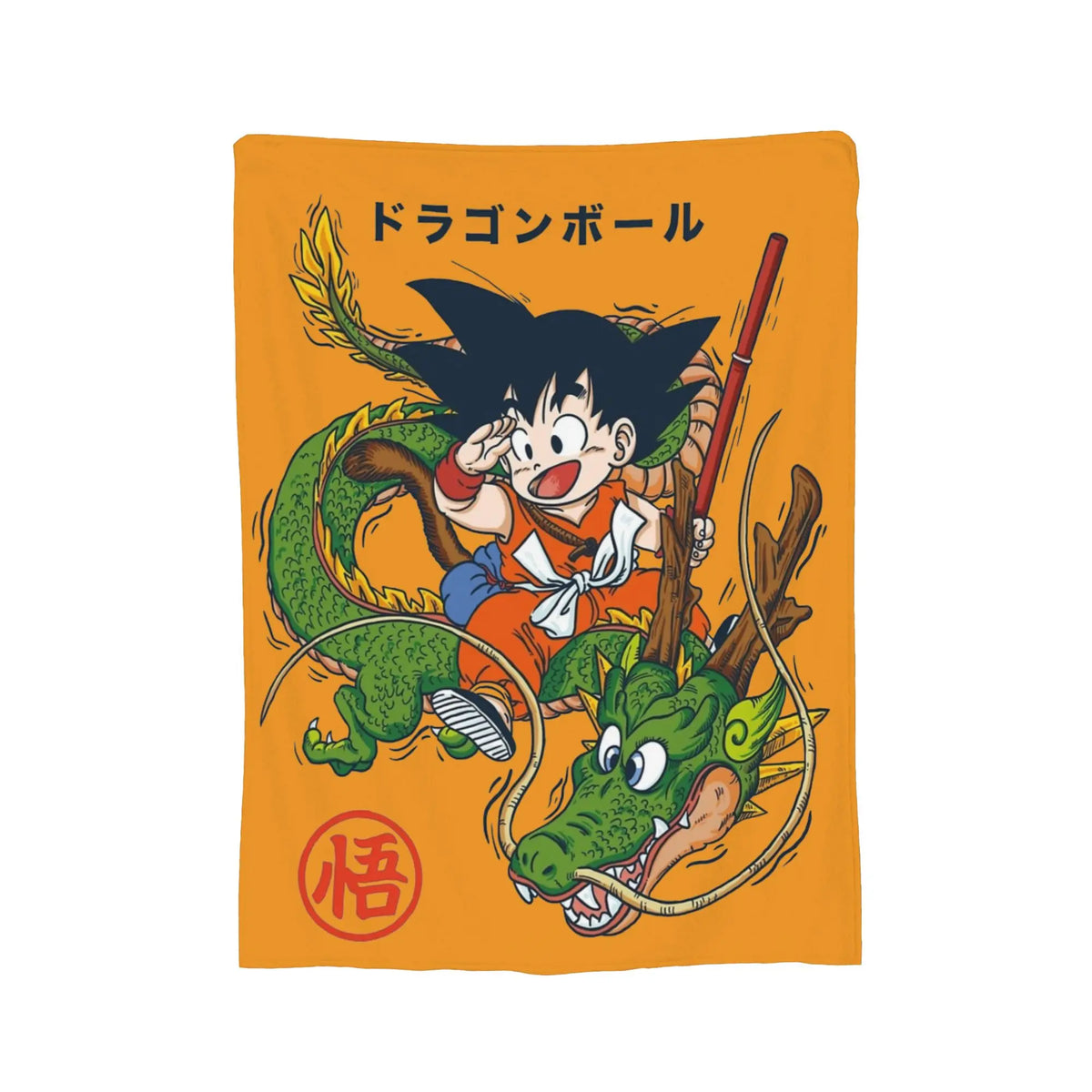 Manta Dragon Ball - Goku de niño y Shenron