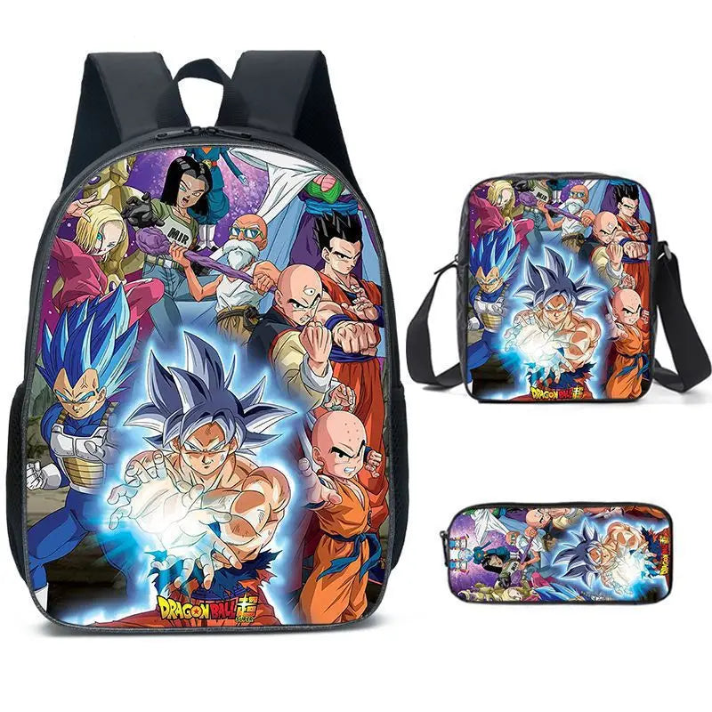 Pack Sac à Dos Dragon Ball - Goku Ultra Instinct et l’Équipe de l’Univers 7