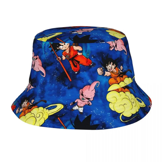Chapeau Bob Dragon Ball - Goku Enfant et Kid Buu